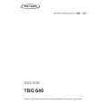 TRICITY BENDIX TBG640TX Instrukcja Obsługi